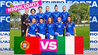 Highlights: Portogallo-Italia 0-0 | Under 19 Femminile | Campionato Europeo UEFA - 2 Round