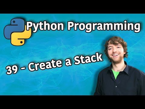 Python Programming 39 Create a Stack Use a List as a Stack
