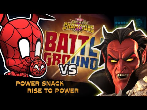 MEPHISTO Battlegrounds Solo (Rise to Power Snack) vs Rank 3 SPIDER HAM | Marvel Contest of Champions