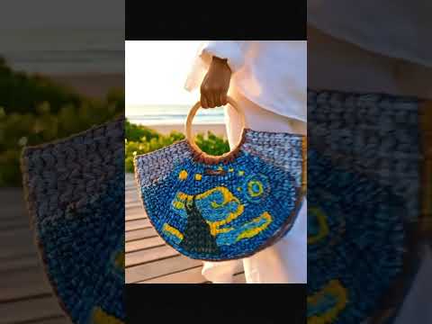 Half Moon Blue Brunch Beach Bag | Shorts