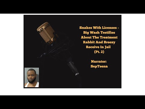 Snakes with licenses - Big Wash testifies about the treatment Rabbit and Breezy receive in Jail Pt2