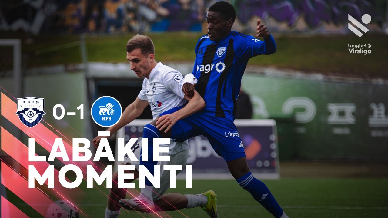 FK Grobiņa vs RFS Highlights