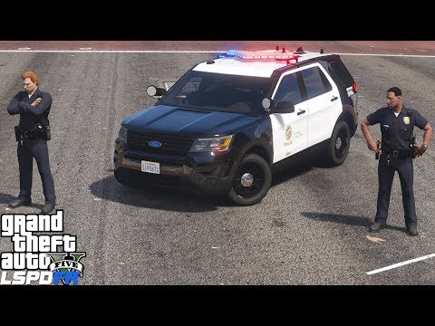 GTA 5 LSPDFR 0.4.1 #718 Shots Fired In LA - LAPD Ford...