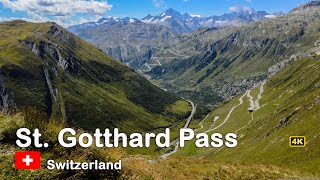 St. Gotthard-Pass is a fantastic pass (4K)