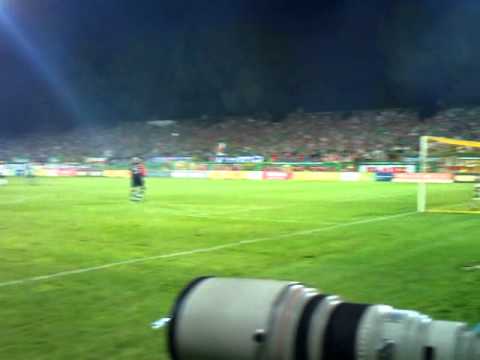 Śląsk - Legia - doping fanów Legii