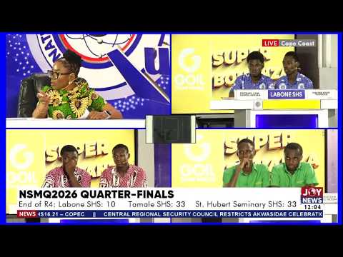 NSMQ 2026: Hubert Seminary Books Semi-Quarterfinal Spot After Beating Labone & Tamale SHS -