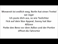 Shindy feat. Bushido - Sterne (Lyrics) 