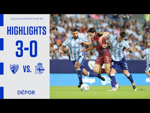 Resumen del Málaga CF 3 - 0 RC Deportivo