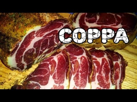 Coppa is a cured Italian pork neck sausage.