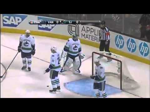 San Jose Sharks 1-27-2013 Highlights. Sharks VS Canucks.