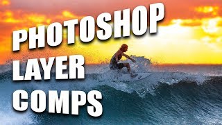 Photoshop Layer Comps Tutorial and Adjusting in InDesign