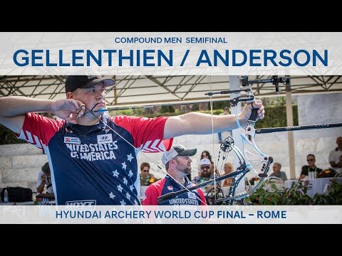 Braden Gellenthien v Steve Anderson – Compound Men’s Semifinal | Rome 2017