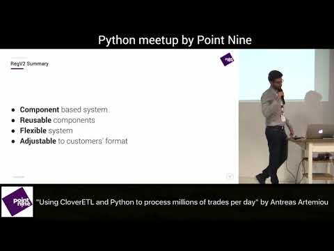 Using CloverDX and Python to process millions of trades per day by Antreas Artemiou