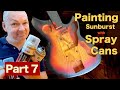 How to Paint a 3 tone sunburst with spray cans