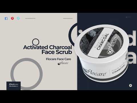 Flocare charcoal face scrub, for personal