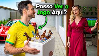 Pedindo Pra Assistir Futebol na Casa de Milionários Desconhecidos