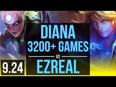 DIANA & Janna vs EZREAL & Fiddlesticks (ADC) | 2.0M mastery points | EUW Grandmaster | v9.24