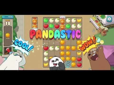 We Bare Bears Match3 Repairs Level 1112 - No Boosters