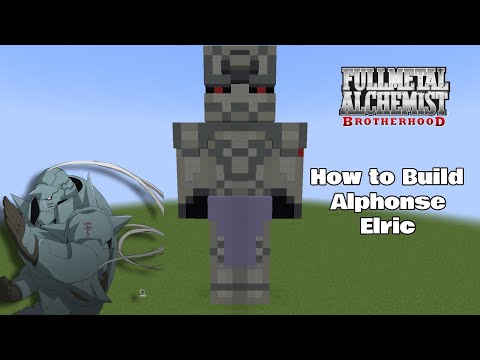 Minecraft | How To Build a Alphonse Elric Statue From (Fullmetal Alchemist)