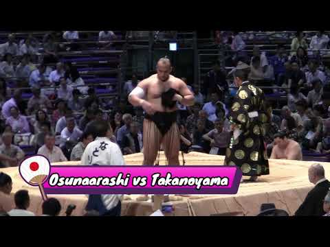 Don't Blink Takanoyama vs Osunaarashi Sumo Match Japan