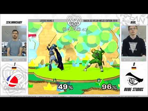 HFLAN 2019 - SchlimmShady (Cpt.Falcon) VS Devil (Marth) SSBM Losers Round 2 - Smash Melee