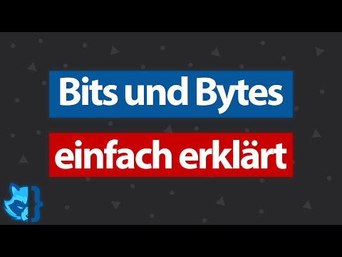 Bits und Bytes einfach erklärt 😉 Unterschied zwischen Bits und Bytes 👨🏻‍💻 In 128 Sek. ⏳ (Coding Fox)