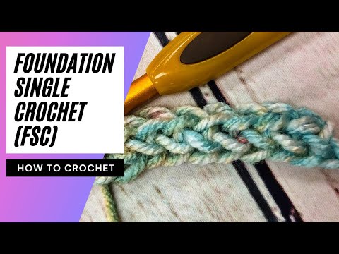 How to Foundation Single Crochet | SLOW INSTRUCTIONS | Single Crochet Chainless Foundation Stitch