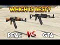 GTA 5 ASSAULT RIFLE VS REAL AK 47 WHICH IS BEST