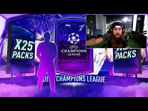 25 UCL UPGRADE PACKS!! FIFA 20