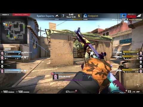 CSGO: EPSILON VS ENDPOINT HIGHLIGHTS (SF1 - GFINITY ELITE SERIES SEASON 2)