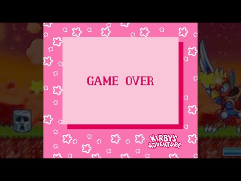 Kirby's Adventure - Game Over (NES)