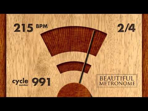 215 BPM 2/4 Wood Metronome HD