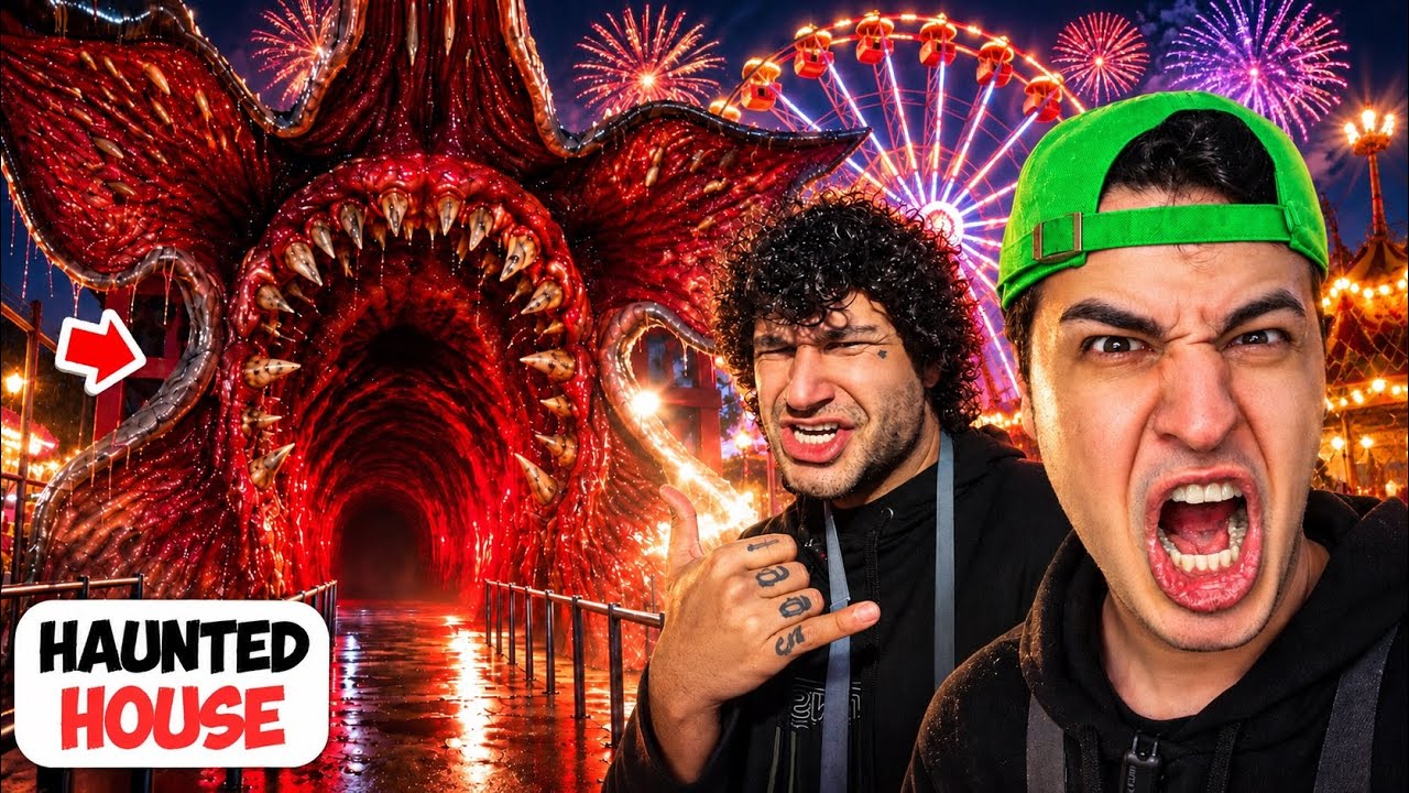 رفتیم خونه جنی یه مرد غریبه برای هالووین 😂
