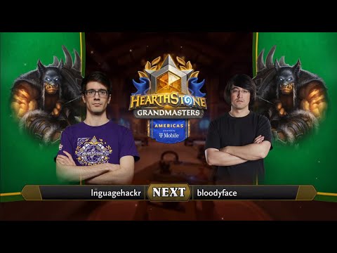 lnguagehackr vs bloodyface - Division A - Hearthstone Grandmasters Americas 2020 Season 1 - Week 5