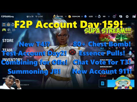 Marvel Future Fight: F2P Account Day 159! SUPA STREAM TODAY (see thumbnail XD) 🤓🎺🧪🎲🐕