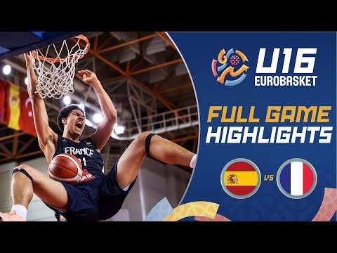 Final: Spain 🇪🇸 vs France 🇫🇷 | Highlights | FIBA U16 EuroBasket 2024