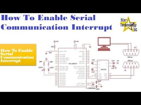 Microcontroller PIC16F877 Video 43 How To Enable Serial Communication Interrupt
