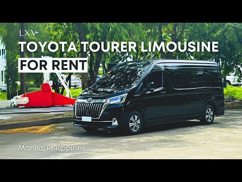 New Toyota Tourer Limousine: Luxury VIP Van for Rent in Manila by LXV