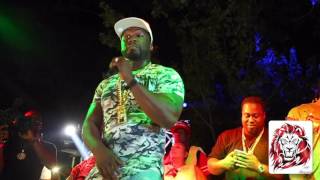 50 Cent Performing At Bay Bay's Effen Pool Party
