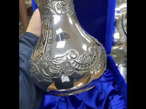 Серебряный кувшин «Узор» для воды, кв07