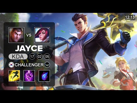 Jayce vs Fiora Top - KR Challenger - Patch 12.13 Season 12
