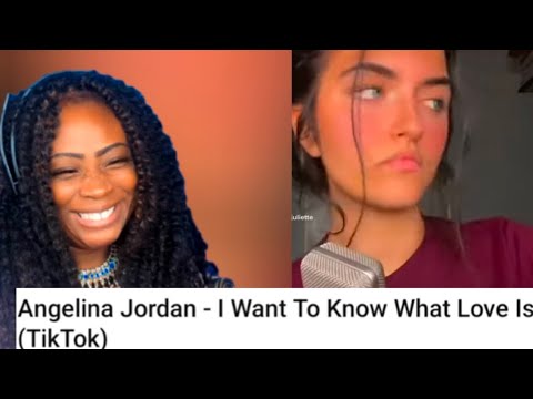 First Time Reaction to Angelina Jordan - I Want To Know What Love Is (TikTok)
