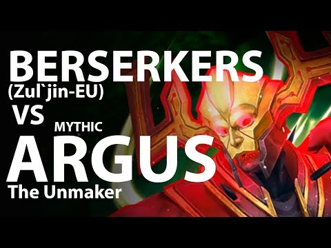 Berserkers vs Mythic Argus The Unmaker - Destro Lock