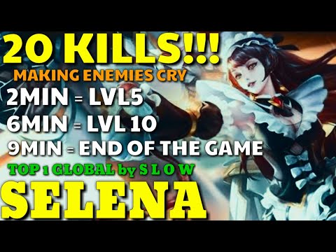 Selena Double Identity Gameplay by S L O W - Top 1 Global Selena Gameplay Mobile Legends Bang Bang