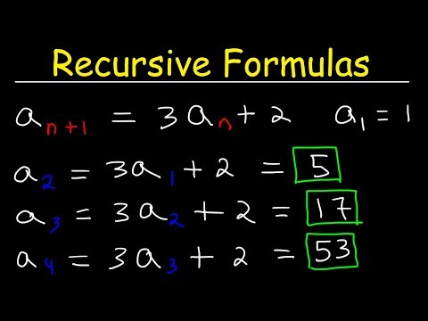 Recursive Sequences | Mr. Gino's Math Website