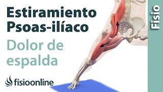 Estiramiento del psoas-iliaco para el dolor de espalda/lumbar - Physiosan 