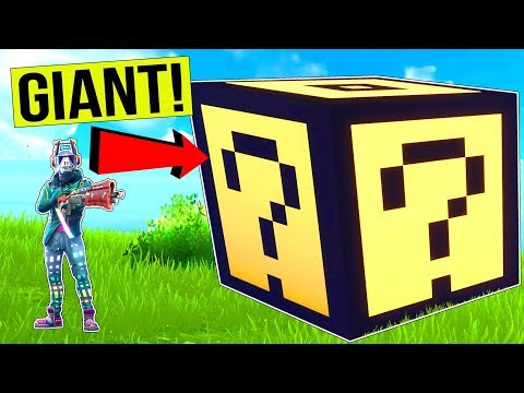 NEW *GIANT* LUCKY BLOCK CHALLENGE! - Game Mode in Fortnite Battle Royale
