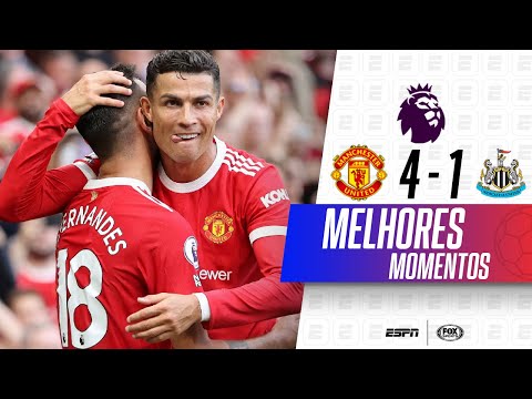 Gols e lances de Manchester United x Newcastle United