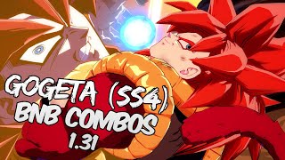 [OUTDATED] DBFZ 1.31 Gogeta (SS4) BnB / Advanced Combos | DRAGON BALL FighterZ