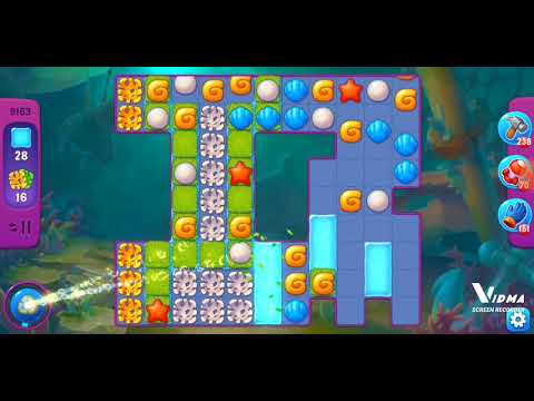 Fishdom. 9163 hard level no boosters and diamonds. 14 moves